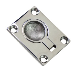 Ручка палубная потайная 48х38 мм нержавеющая сталь (A271501, 21360)